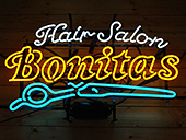 美容室(ヘアサロン) Hair Salon Bonitas様 Sundaysネオンサイン製作事例